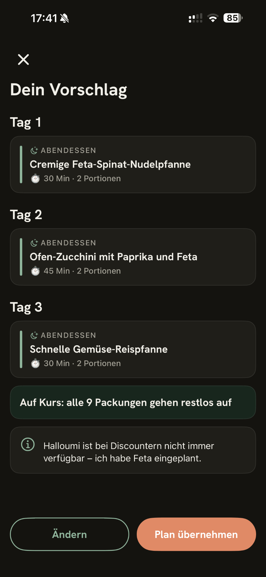 Passta plan preview